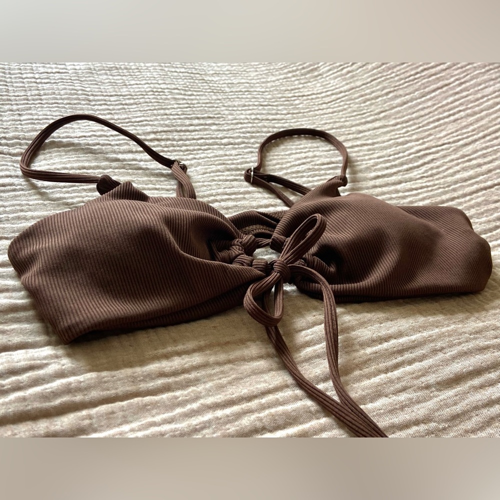 Chic Brown Bikini Set Size Small - image 7